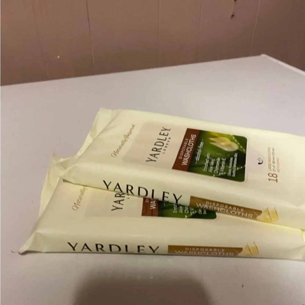 Wash Cloths YARDLEY disposable wash cloths 2 packs of 18